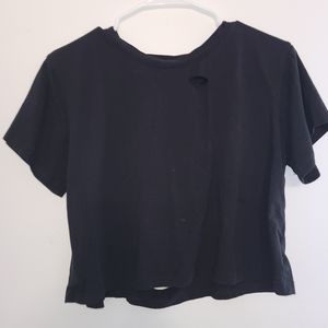 Black crop top